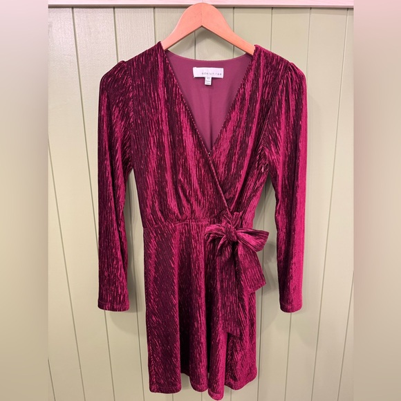 ADELYN RAE red velvet dress - Picture 2 of 6